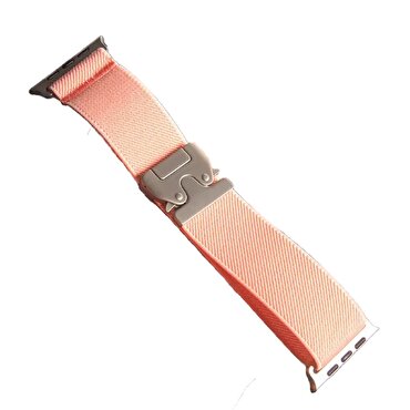 Piili Watch 42-44-45-46-49mm SteelMesh Kayış Pembe