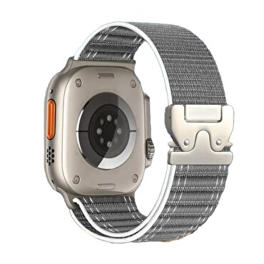 Piili  Watch 42-44-45-46-49 mm Rugged Kayış Gri
