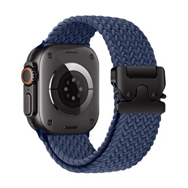 Piili Watch 42-44-45-46-49mm Weave Kayış Lacivert