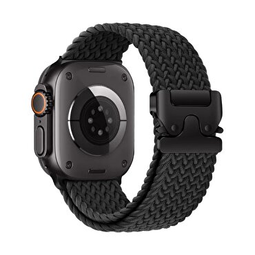 Piili Watch 42-44-45-46-49mm Weave Kayış Siyah