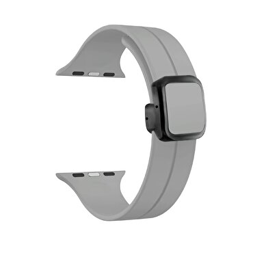 Piili Watch 38-40-41-42mm Silicone Kayış Gri