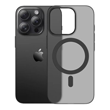 Piili iPhone 16 Pro Max Kılıf Magsafe 0,4mm Siyah