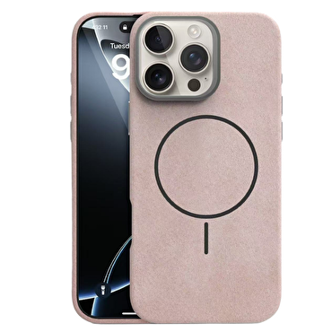 Piili iPhone 16 Soft Aura Magsafe Kılıf Pembe