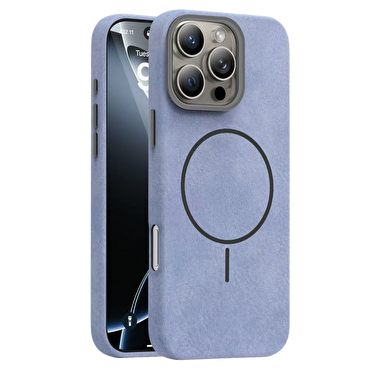 Piili iPhone 16 Pro Soft Aura Magsafe Kılıf Mavi