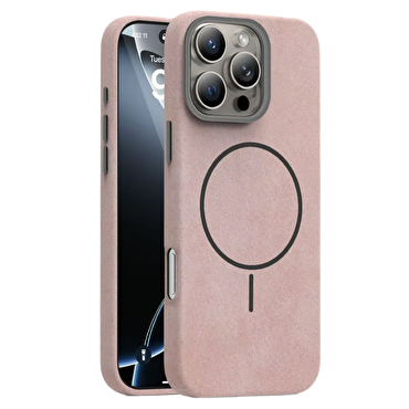 Piili iPhone 13/14 Soft Aura Magsafe Kılıf Pembe