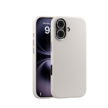 Piili ıPhone 17 Leather Magsafe Kılıf Titanyum