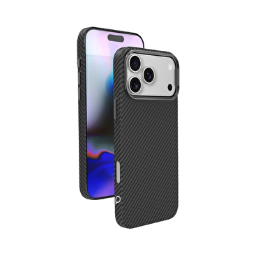 Piili ıPhone 17 Kevlar Serisi Magsafe Kılıf Karbon
