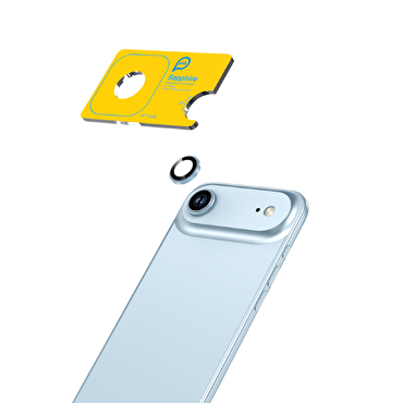 Piili iPhone 17 Air Safir Lens Koruyucu Altın