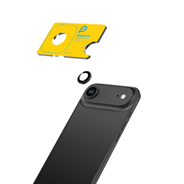 Piili iPhone 17 Air Safir Lens Koruyucu Siyah