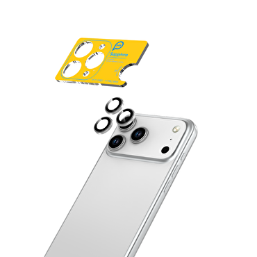 Piili iPhone 17 Pro/17 Pro Max Safir Lens Koruyucu