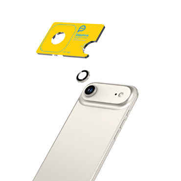 Piili iPhone 17 Air Safir Lens Koruyucu Gri
