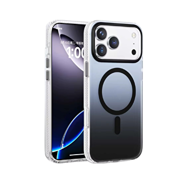 Piili ıPhone 17 Pro Max Gradient Magsafe Kılıf Siy