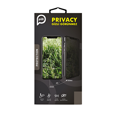 Piili iPhone 17 Pro Max Privacy Ekran Koruyucu