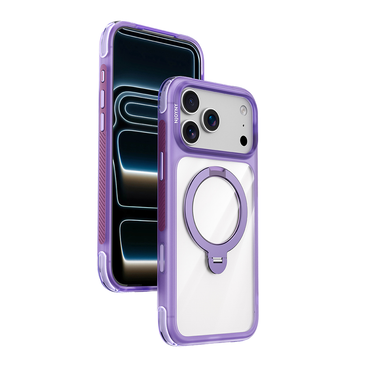 Njoyny Air Pro 2 Stand iPhone 18 Pro MagSafe Standlı Kılıf - Mor