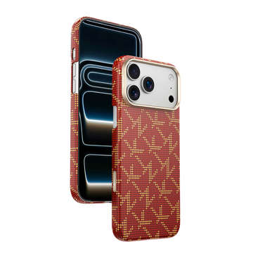 Njoyny AI Kevlar NY iPhone 18 Pro MagSafe Kılıf - Turuncu