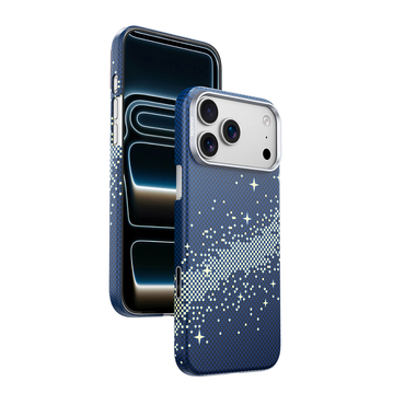 Njoyny AI Kevlar Stars iPhone 18 Pro MagSafe Kılıf - Mavi