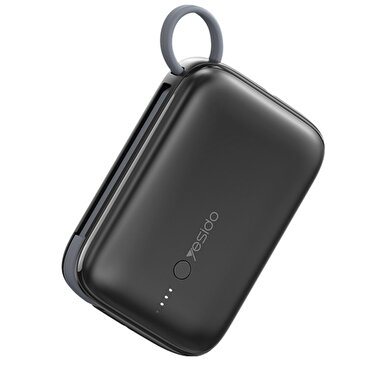 Yesido 10.000 mAh USB3.0 PD Hızlı Şarj Powerbank - Siyah