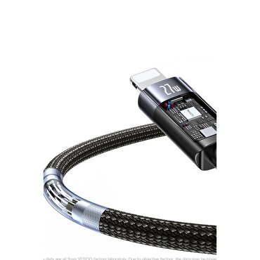 Yesido 1.2M 27W Type-C to Lightning Kablo - Siyah
