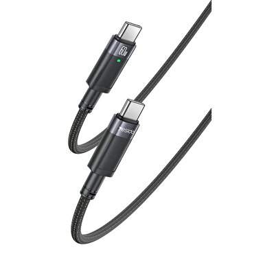 Yesido 1.2M 60W Type-C to Type-C Kablo - Siyah