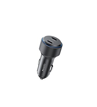 Yesido 2 Adet 30W Type-C PD Hızlı Araç Şarj-Siyah