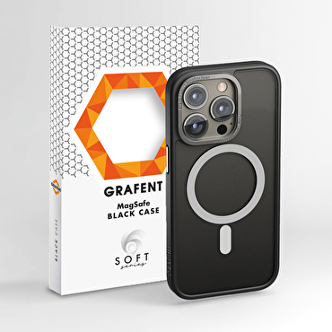 Grafent Soft iPhone 14 Pro Max MagSafe Kılıf-Siyah