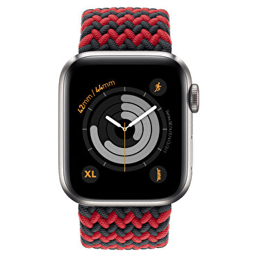 Buff Apple Watch Bands Braided 42/44 XL - Kırmızı