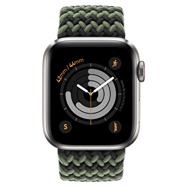 Buff Apple Watch Bnads Braided 42/44 S Black Green