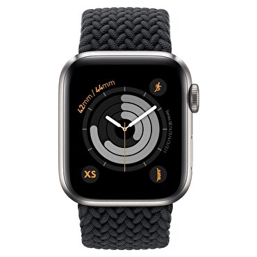 Buff Apple Watch Bands Braided 42/44 XS - Siyah