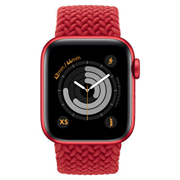 Buff Apple Watch Bands Braided 42/44 XS - Kırmızı