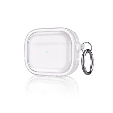 Movenchy Airpods Pro 2 Shiny Şeffaf Kılıf - Beyaz
