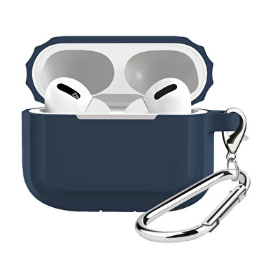 Buff Airpods Pro Rubber Silikon Kılıf - Lacivert