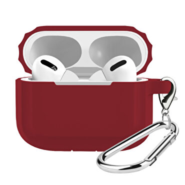Buff Airpods Pro Rubber Silikon Kılıf - Bordo