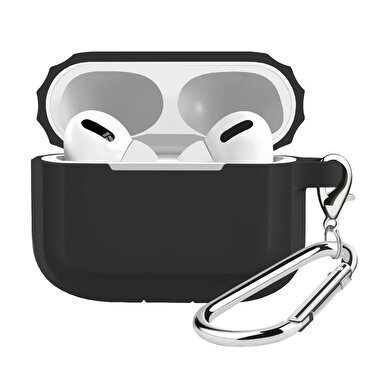 Buff Airpods Pro Rubber Silikon Kılıf - Siyah