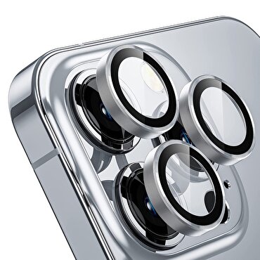 Buff iPhone 13 Pro/Max Kamera Metal Lens -Silver