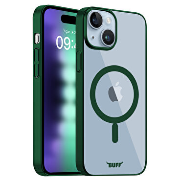 Buff iPhone 15 Plus MagSafe Slim Fit Kılıf   Green