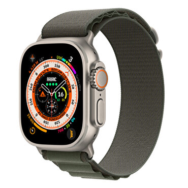 Buff Apple Watch Fabric Band 49 mm - Yeşil