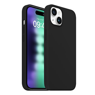 Buff iPhone 15 Plus Rubber Fit Kılıf Black