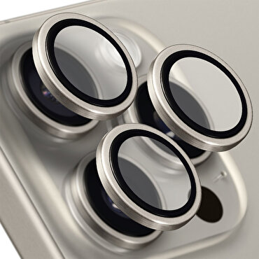 Buff iPhone 15 Pro Max / 15 Pro Titanyum Lens-Gri