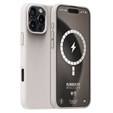 Buff iPhone 16 Pro Max Magsafe Rubber Fit - Taş