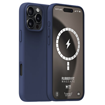 Buff iPhone 16 Pro Max Magsafe Rubber Fit - Mavi