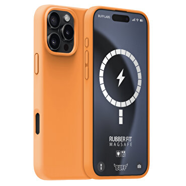 Buff iPhone 16 Pro Magsafe Rubber Fit Kılıf Turunc