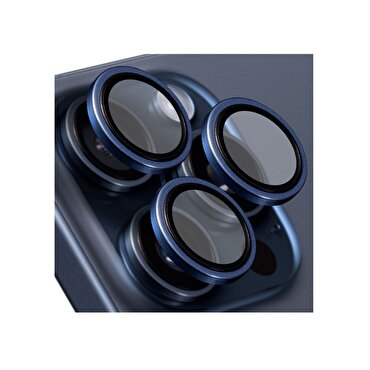 Buff iPhone 16 Pro/Max Titanyum Lens - Mavi