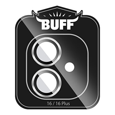 Buff iPhone 16/Plus Metal Lens Koruyucu-Silver