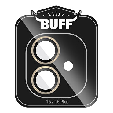 Buff iPhone 16/Plus Metal Lens Koruyucu-Gri