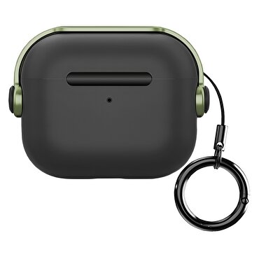 Buff Airpods 4 Kilitli DjPods Kılıf Black- Green