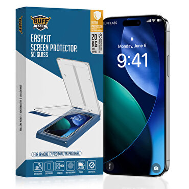 Buff iPhone 17 Pro Max/16 Pro Max 5D Glass EasyFit