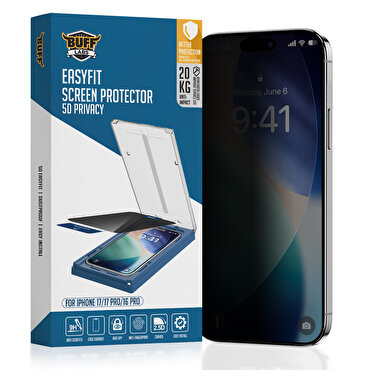 Buff iPhone 17/17 Pro/16 Pro 5D Privacy EasyFit Ek