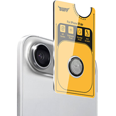 Buff iPhone 17 Air Metal Kamera Lens Koruyucu Silv