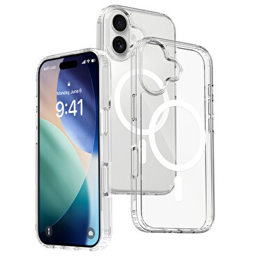 Buff iPhone 17 Şeffaf Kılıf - Magsafe Air Hybrid S
