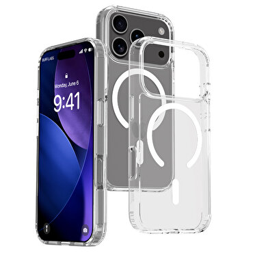 Buff iPhone 17 Pro Şeffaf Kılıf - Magsafe Air Hybr